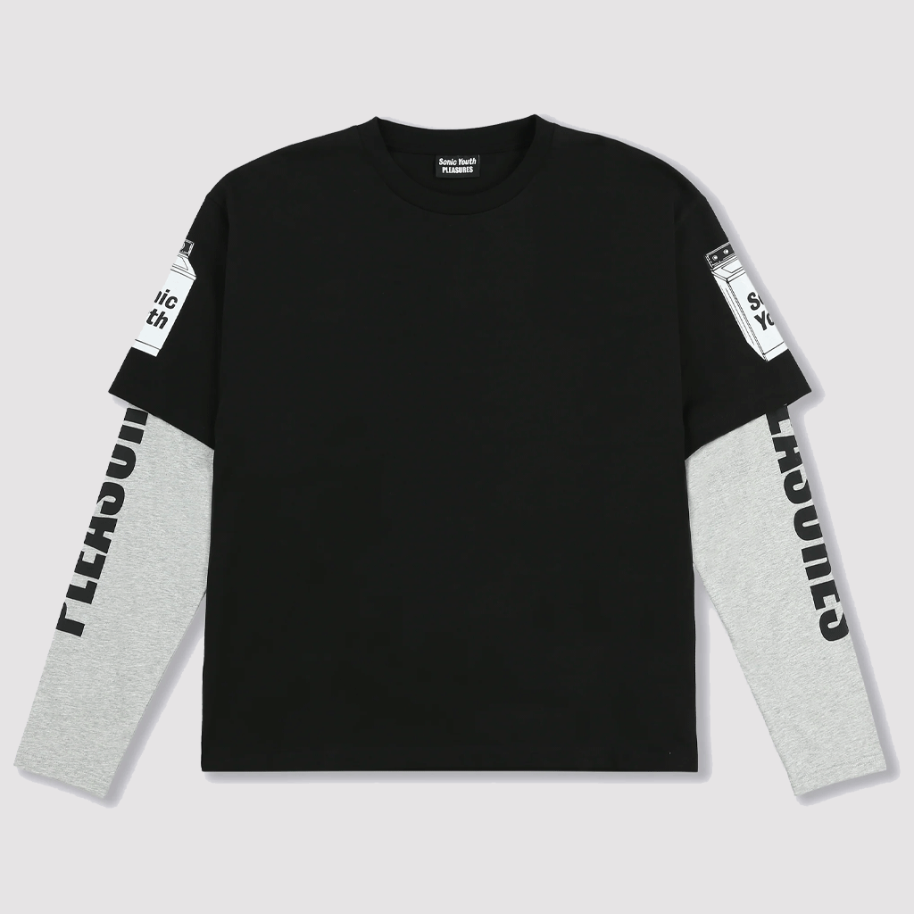 Becuz Layered Long Sleeve Black / Grey