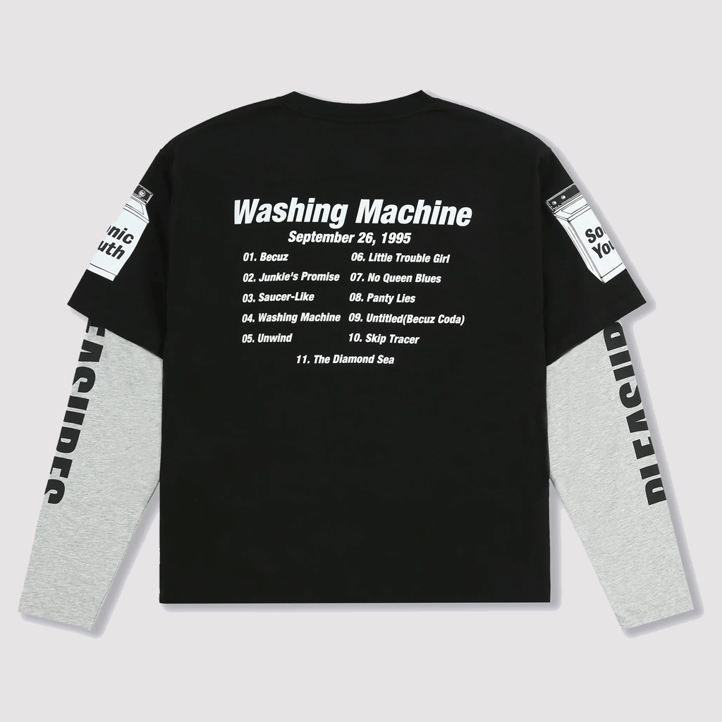 Becuz Layered Long Sleeve Black / Grey