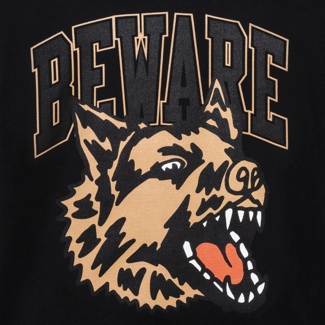 Classic Beware T-Shirt Washed Black