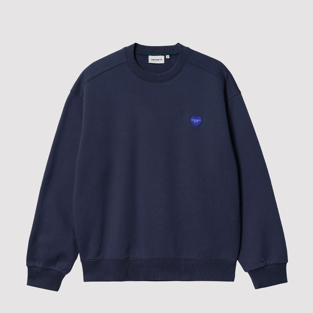 Heart Patch Sweat Blue