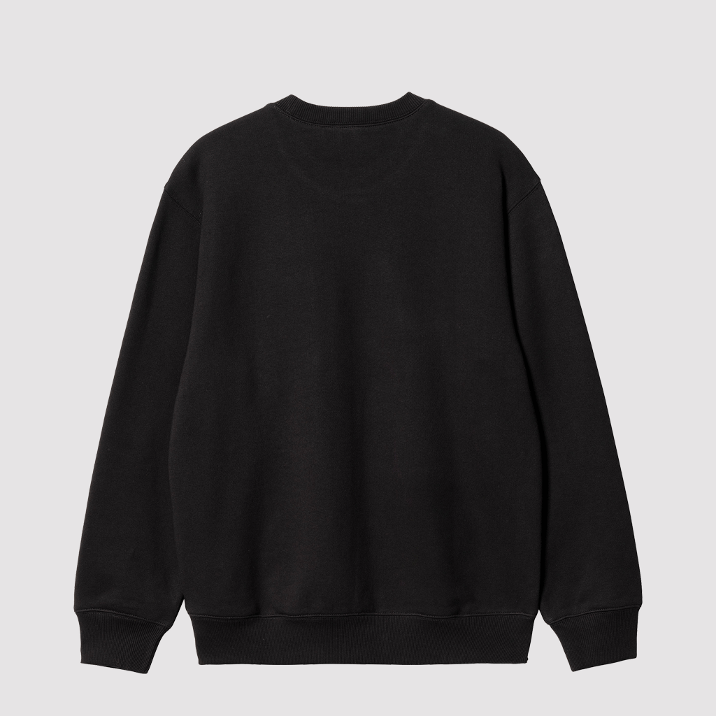 Heart Pocket Sweat Black