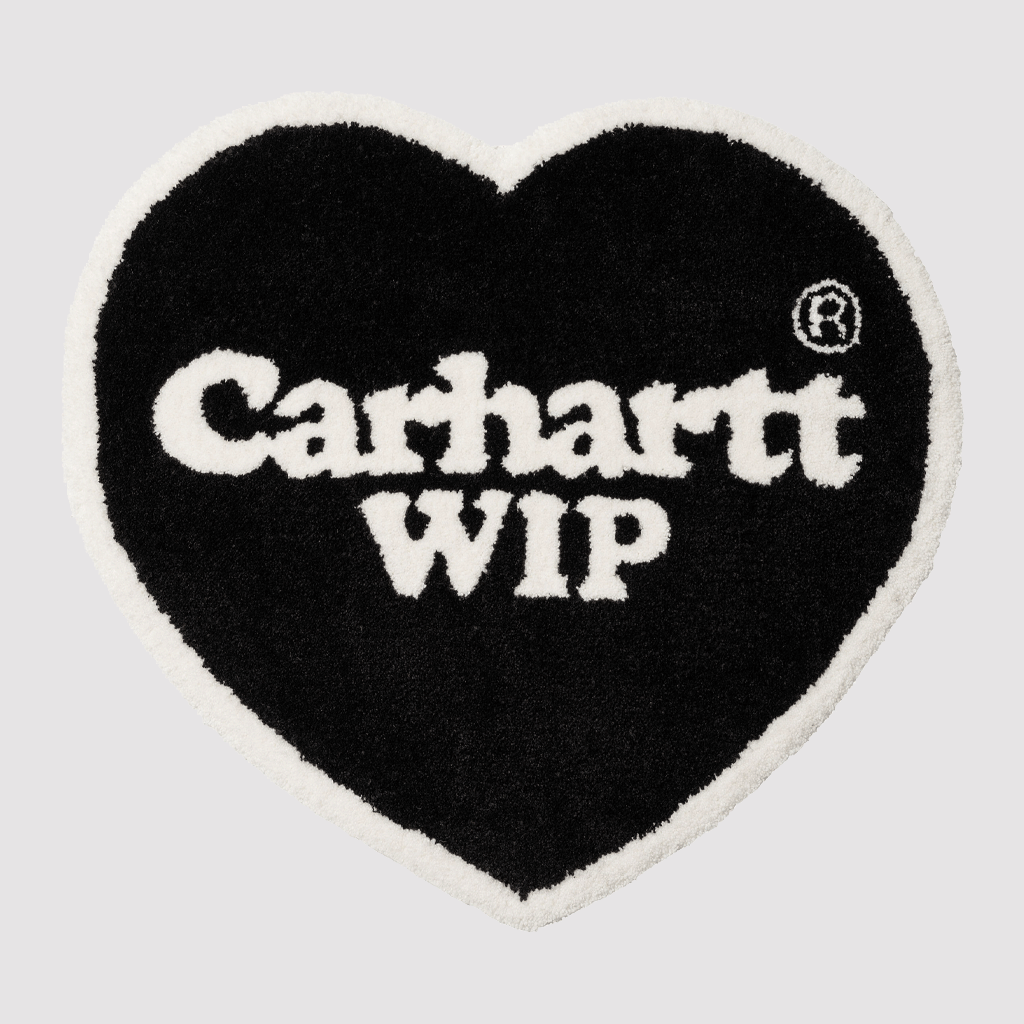 Heart Rug Black / White