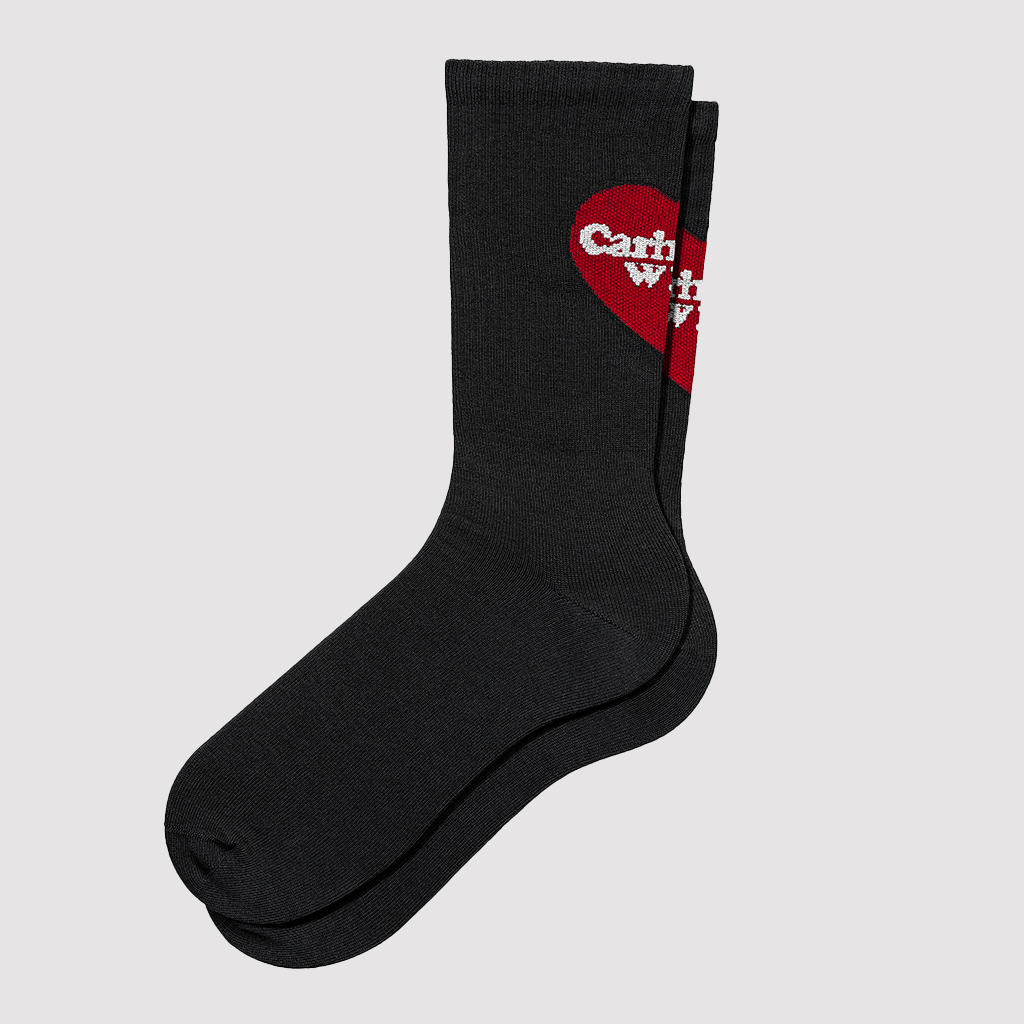 Heart Socks Black