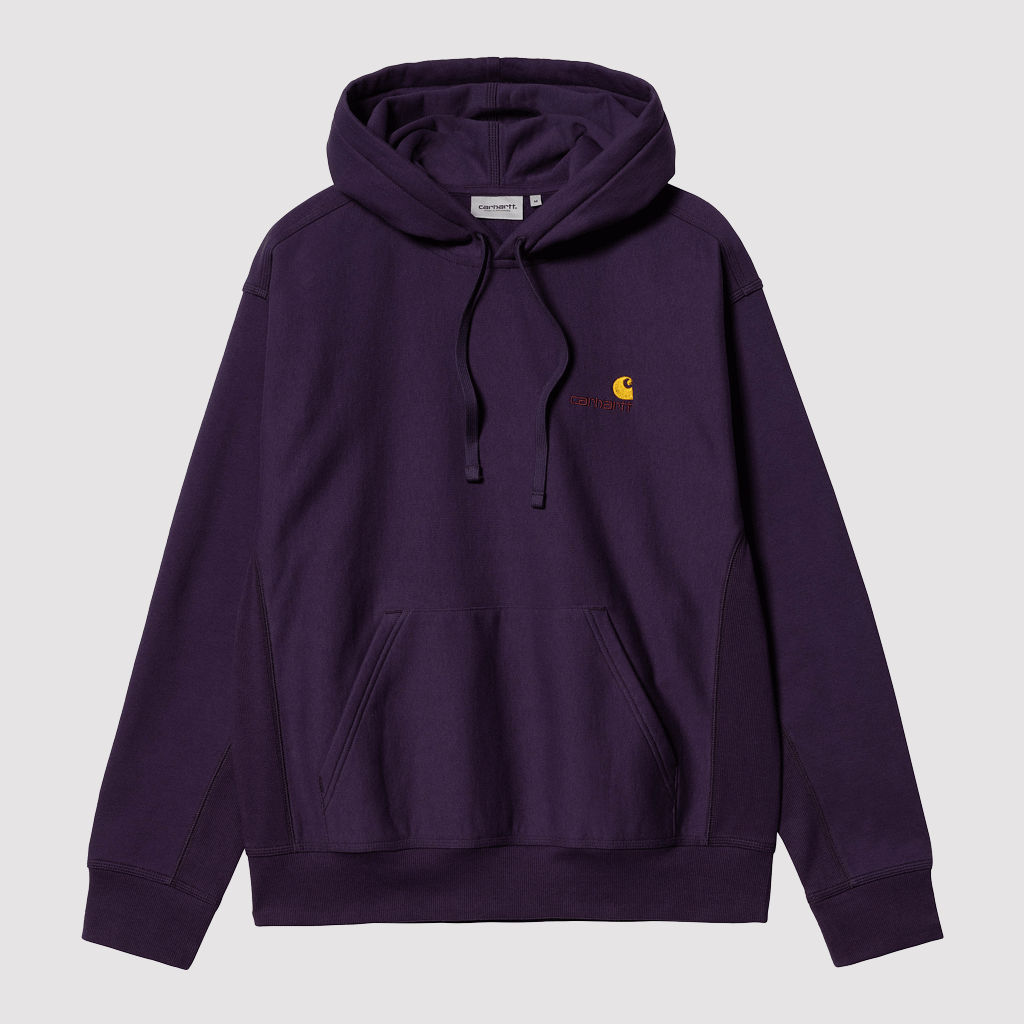 Hooded American Script Sweat Cassis