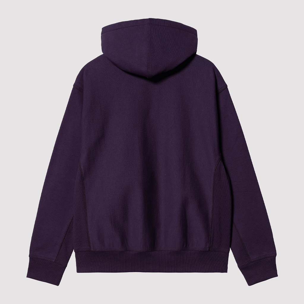 Hooded American Script Sweat Cassis