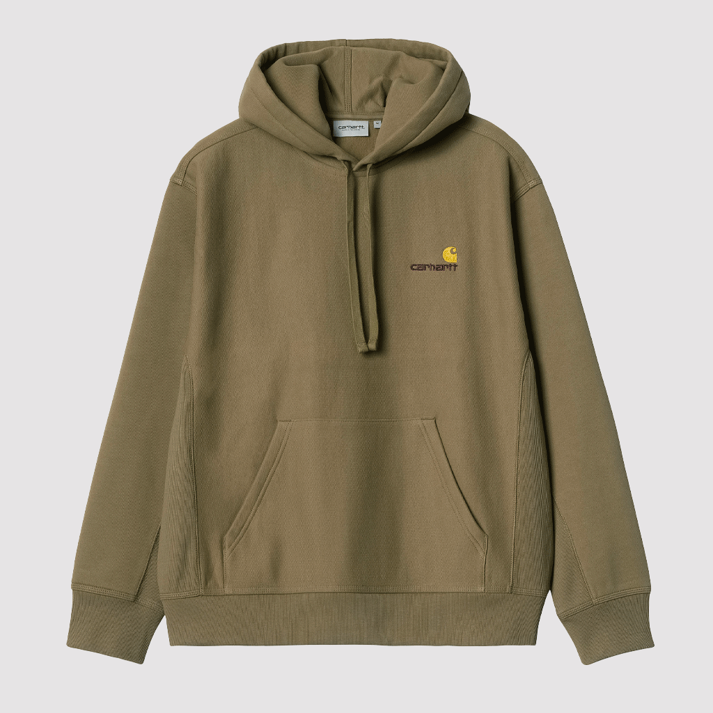 Hooded American Script Sweat Larch