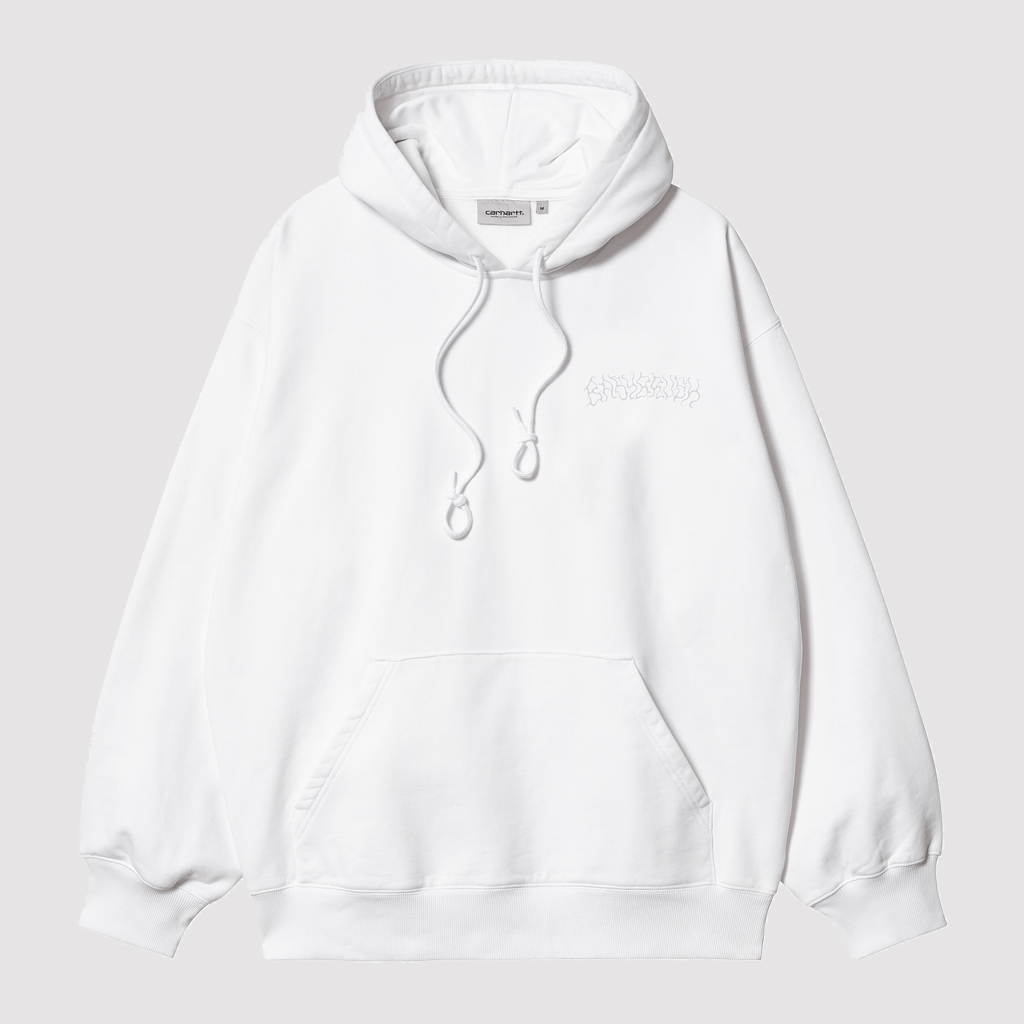 Hooded Babybrush Duck Sweat White