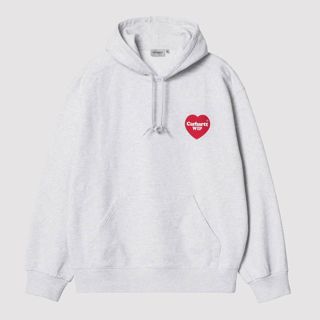 Hooded Heart Sweat Ash Heather