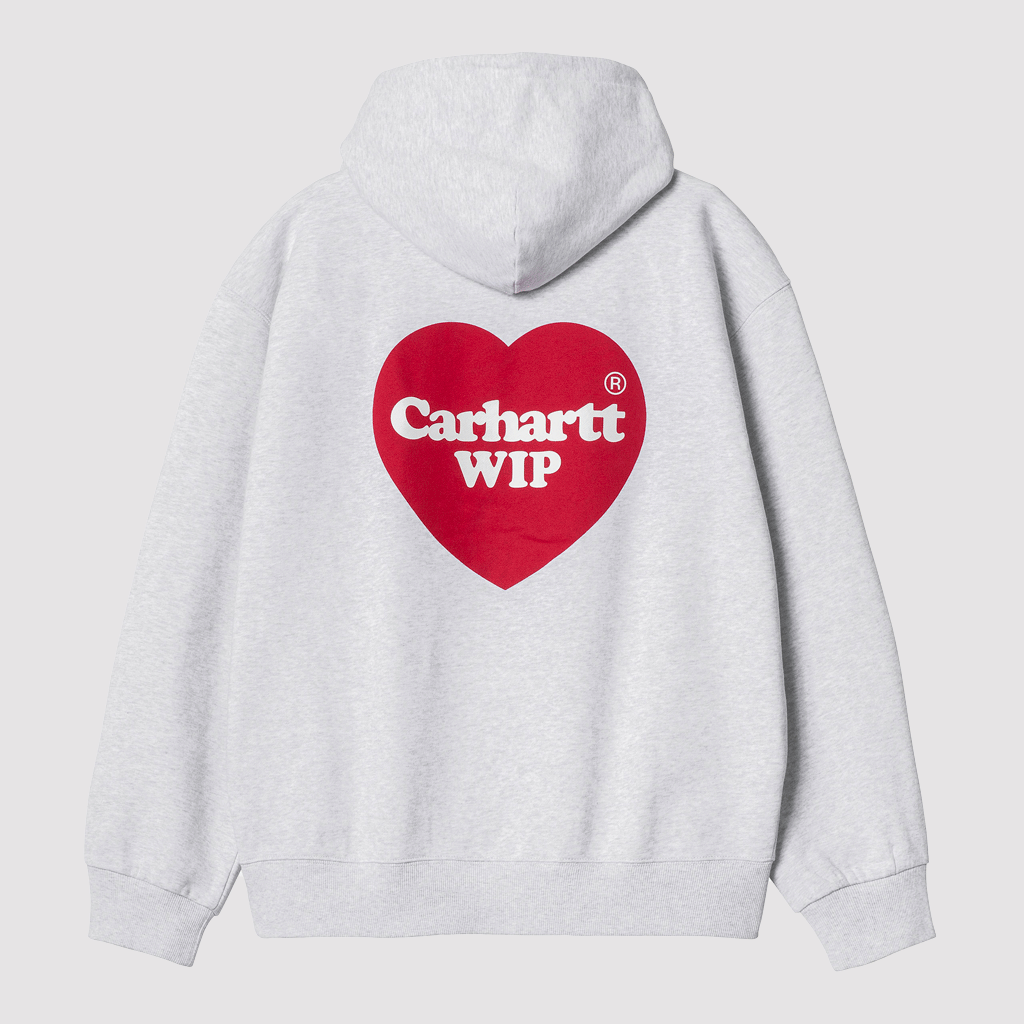 Hooded Heart Sweat Ash Heather