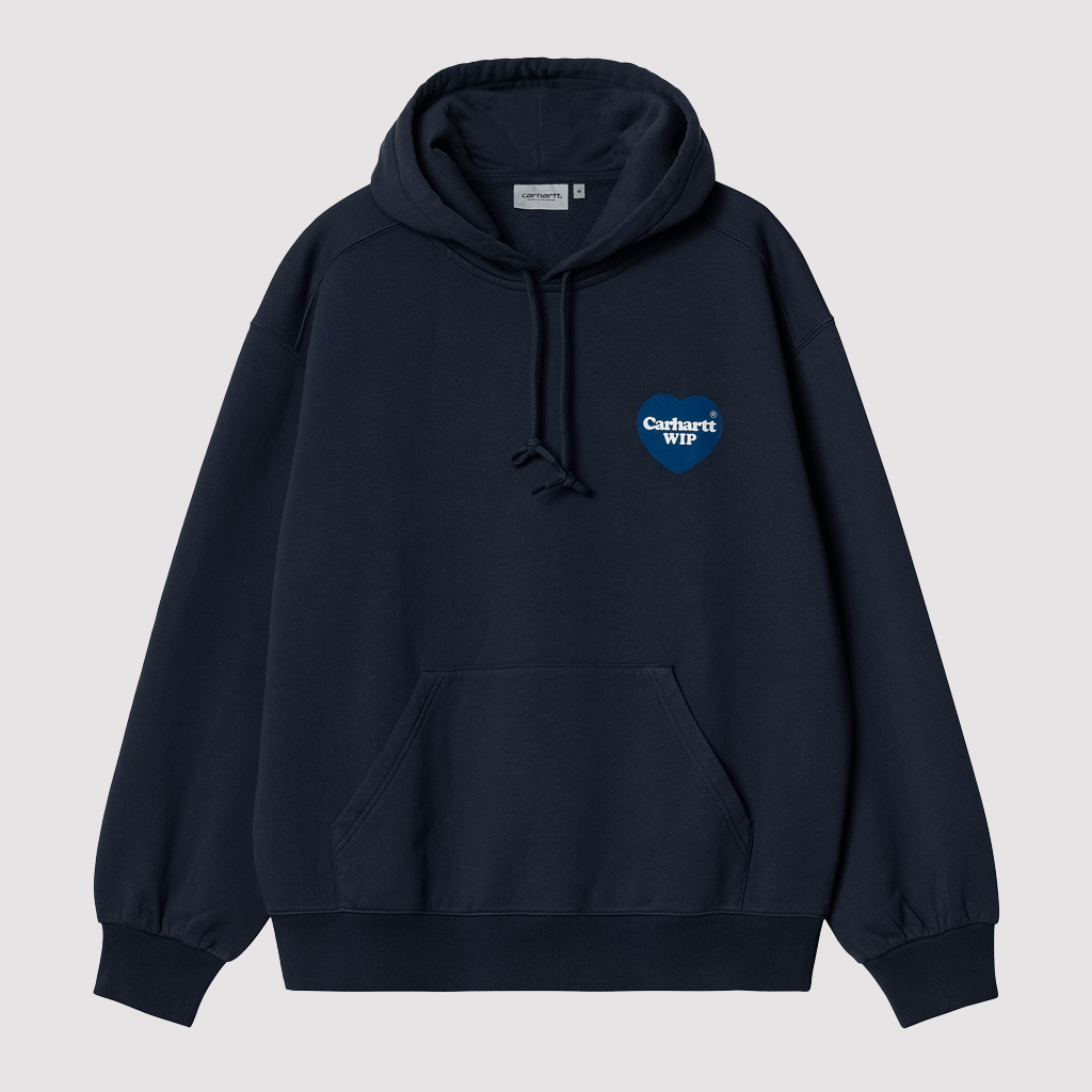 Hooded Heart Sweat Blue