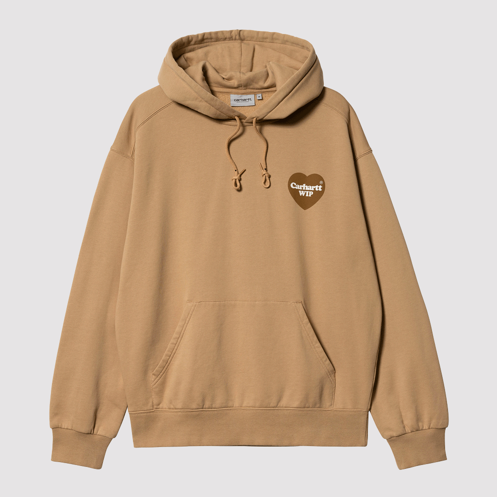 Hooded Heart Sweat Dusty H Brown