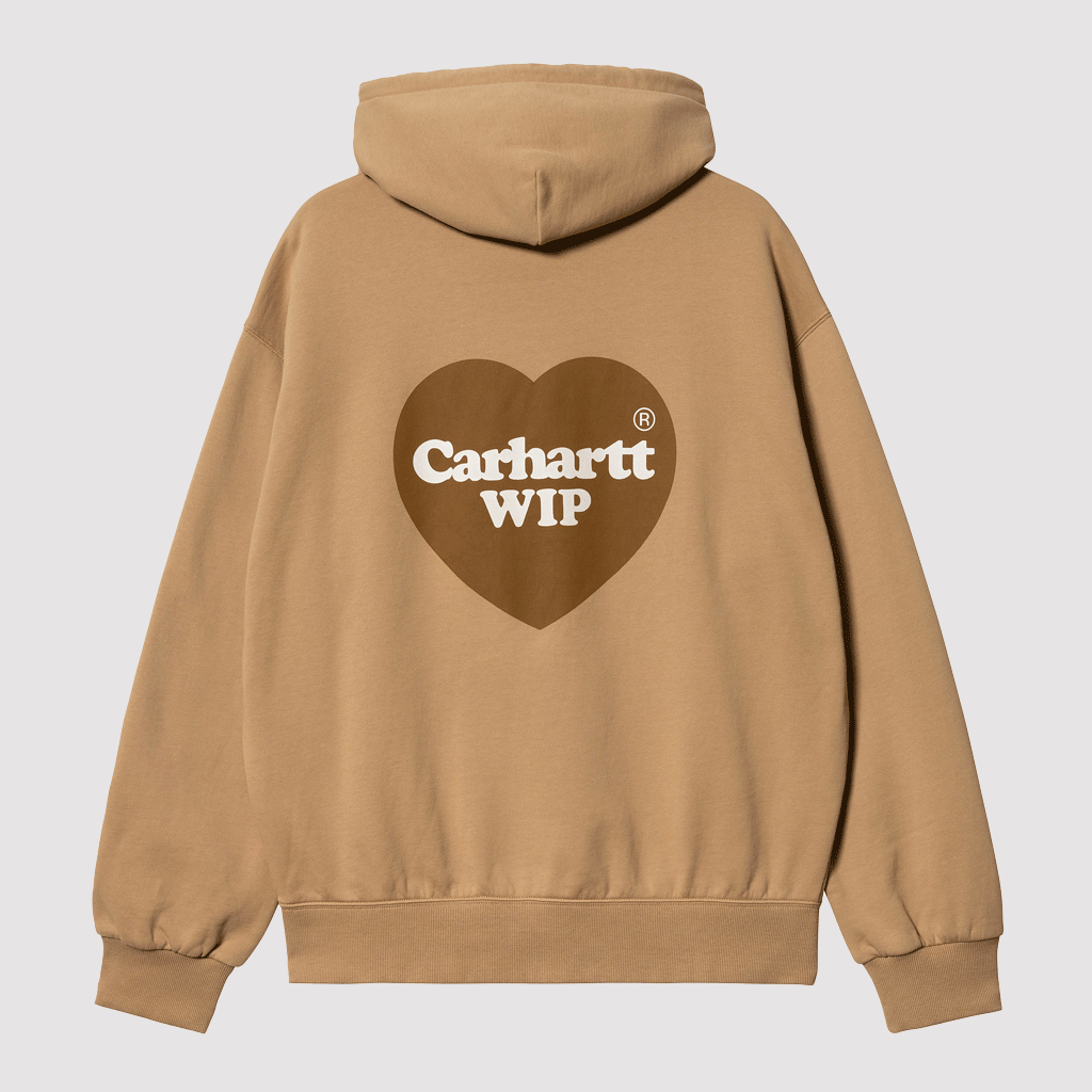 Hooded Heart Sweat Dusty H Brown