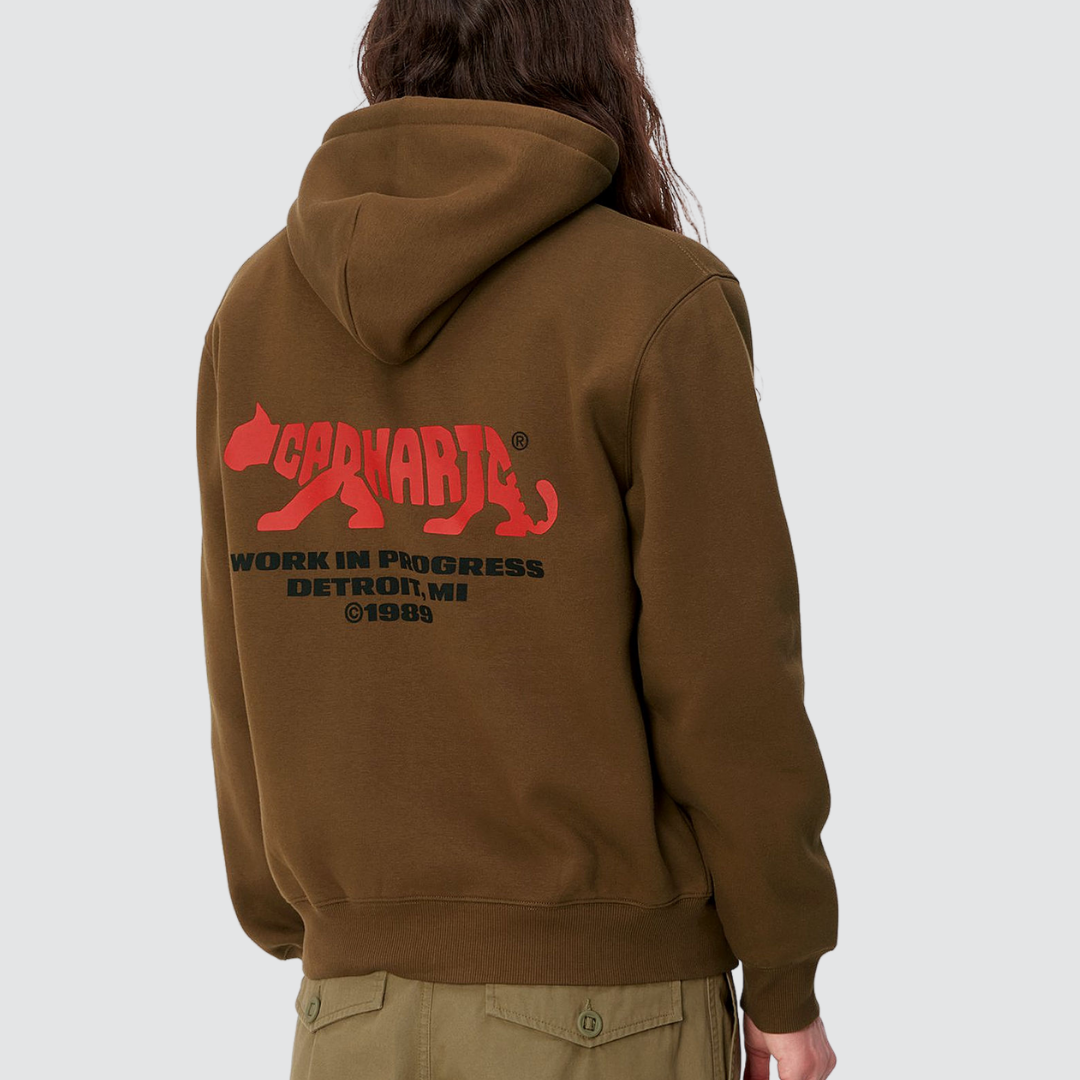 Hooded Rocky Script Sweat Lumber