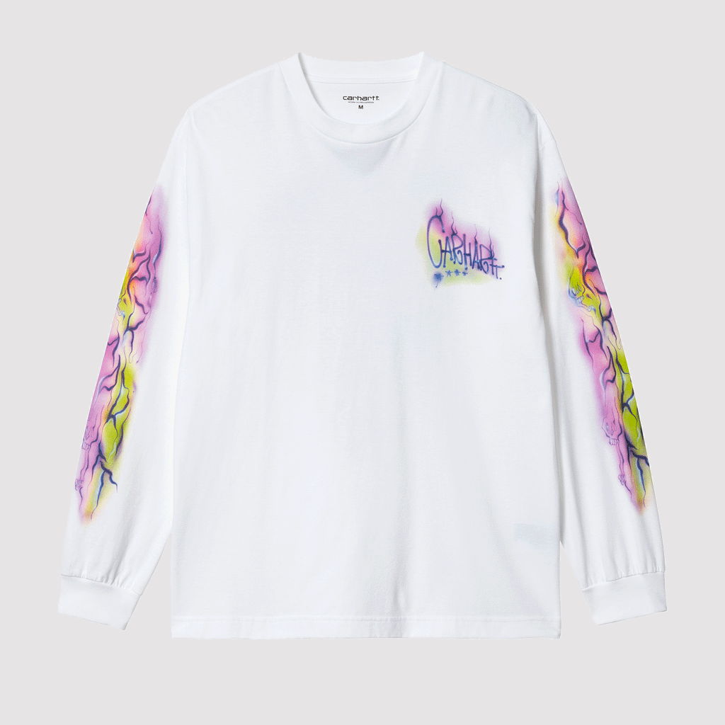 L/S Babybrush Grin T-Shirt White