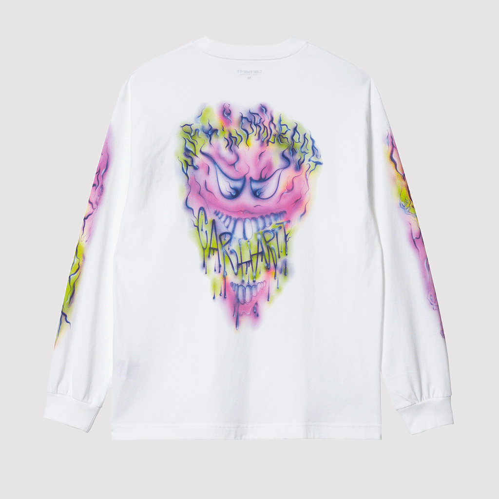 L/S Babybrush Grin T-Shirt White