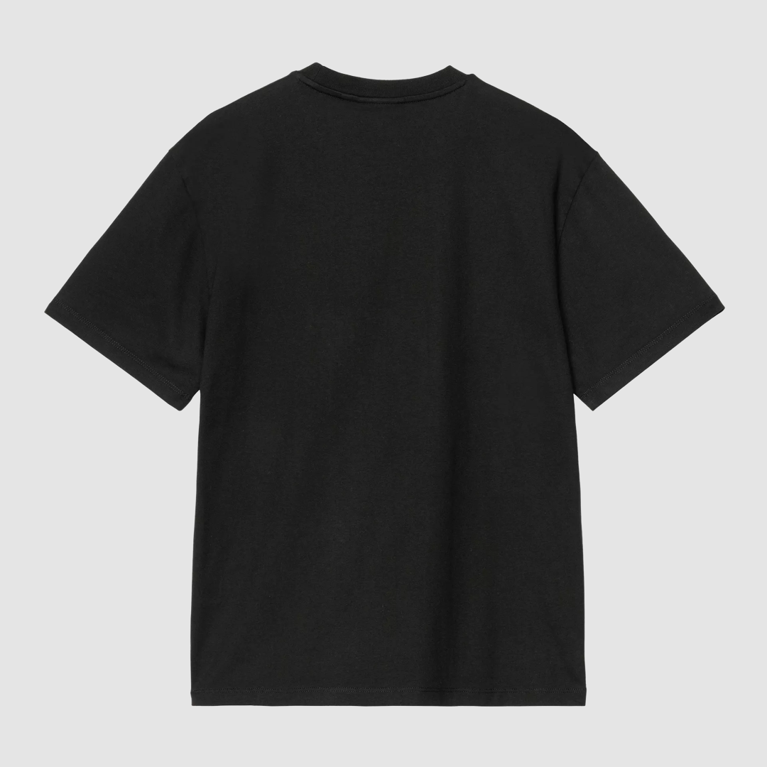 W' S/S Guide Club T-Shirt Black Heavy Stone Washed