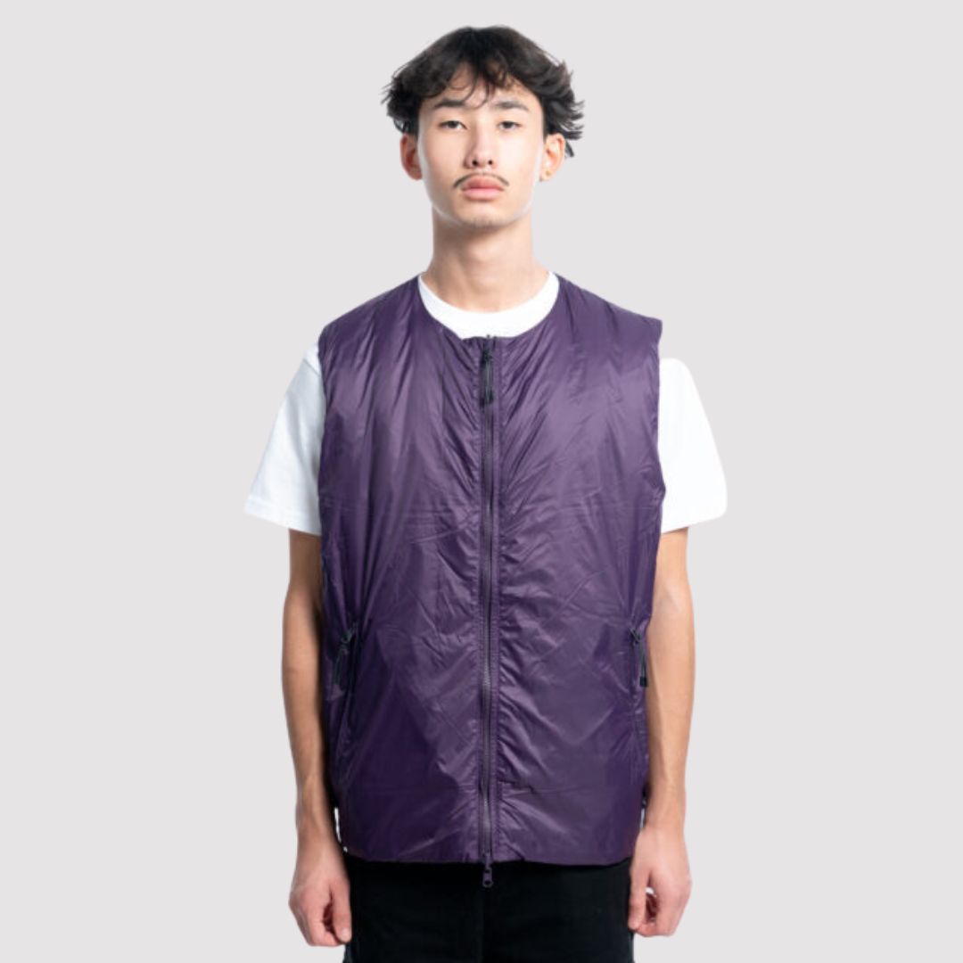Reversible China Inner Vest Black / Purple