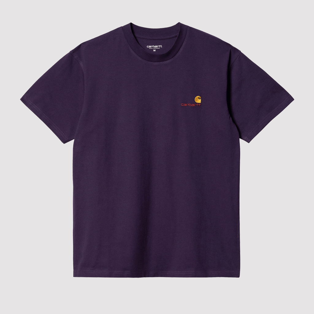 S/S American Script T-Shirt Cassis