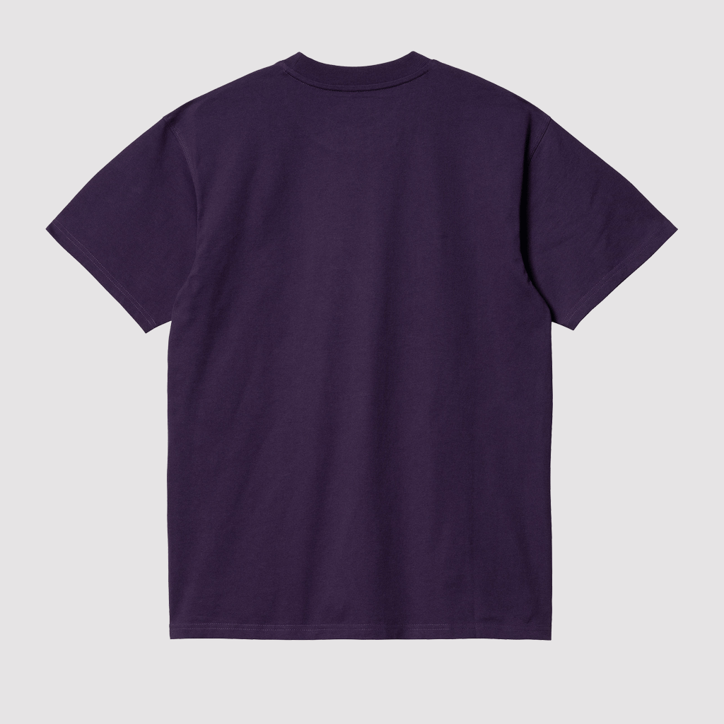 S/S American Script T-Shirt Cassis