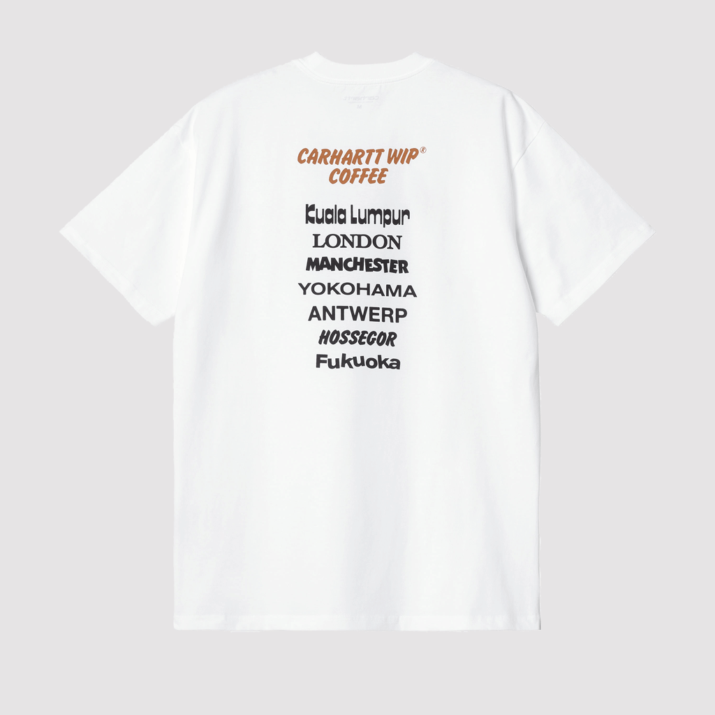 S/S Carhartt Wip Coffee T-Shirt White