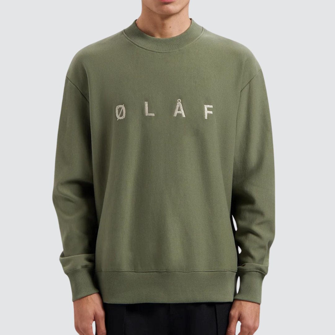 Embroidery Crew Pewter