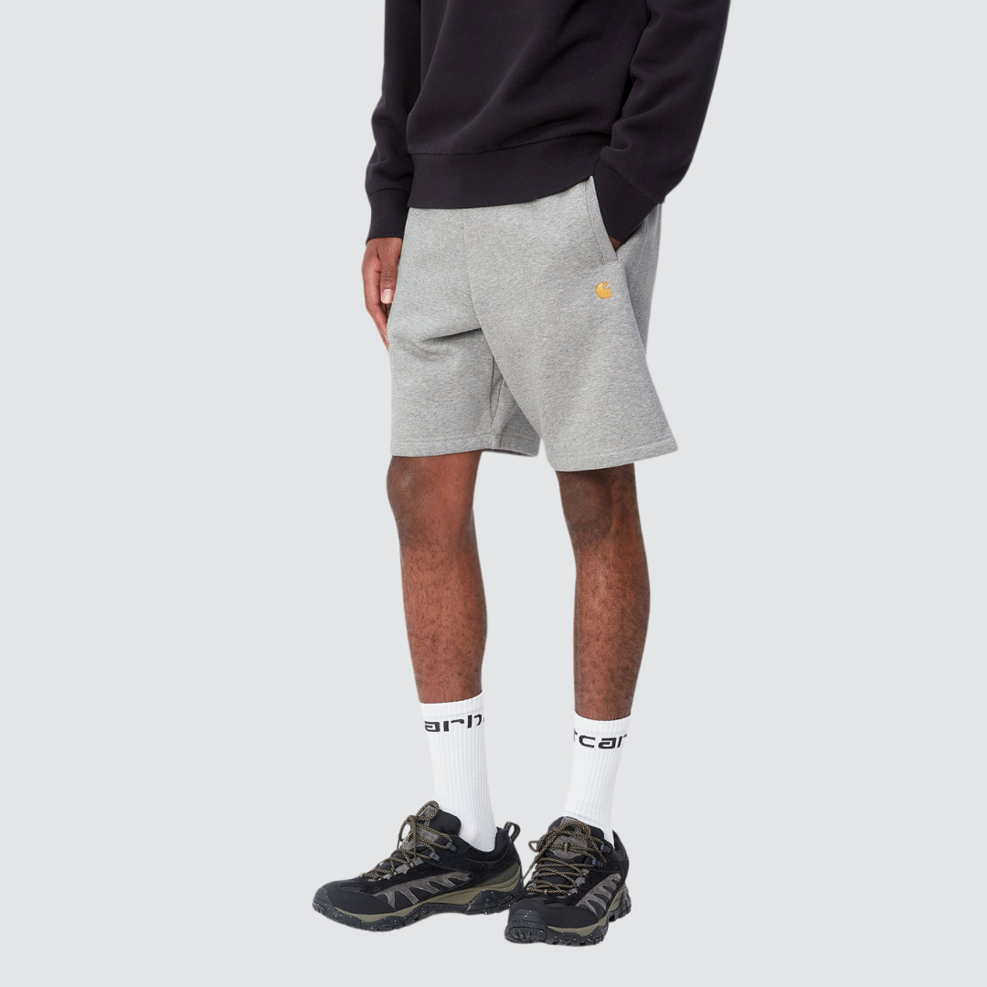 Chase Sweat Short Grey Heather / Gold