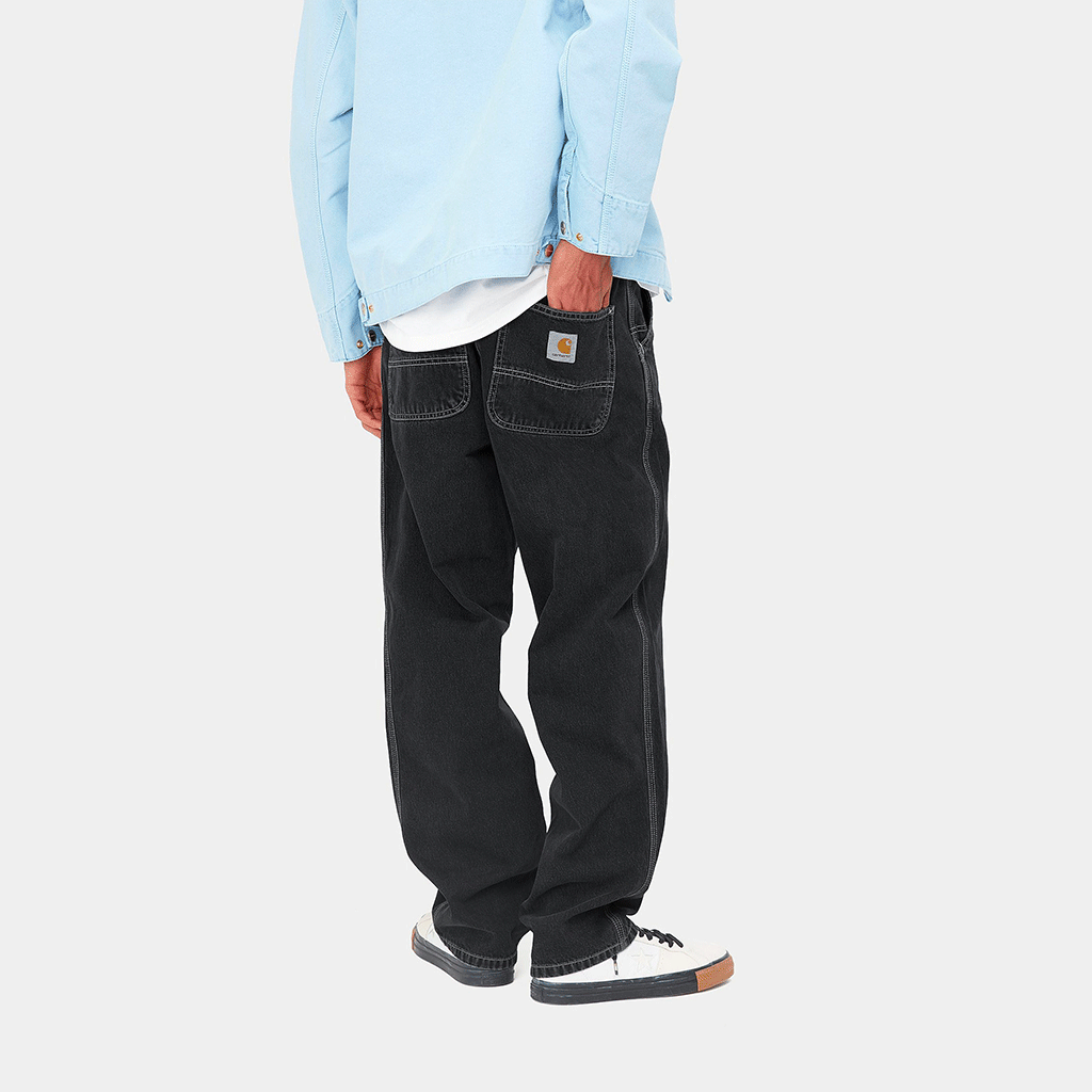 Simple Pant Black Heavy Stone Washed