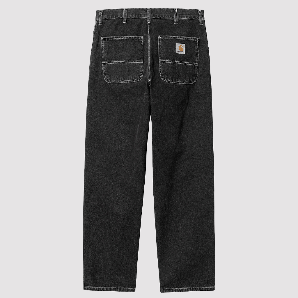 Simple Pant Black Stone Washed