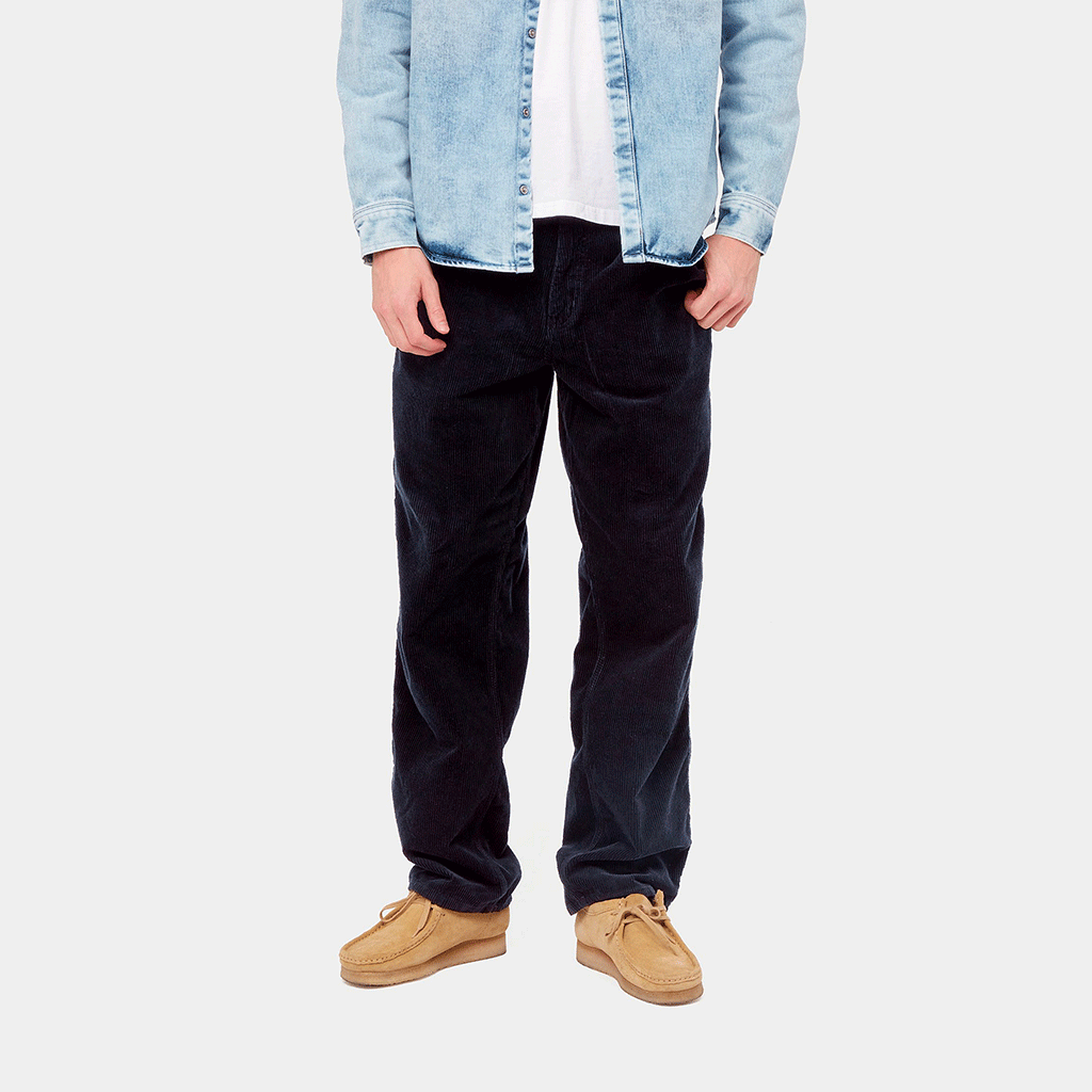 Simple Pant Corduroy Dark Navy Rinsed