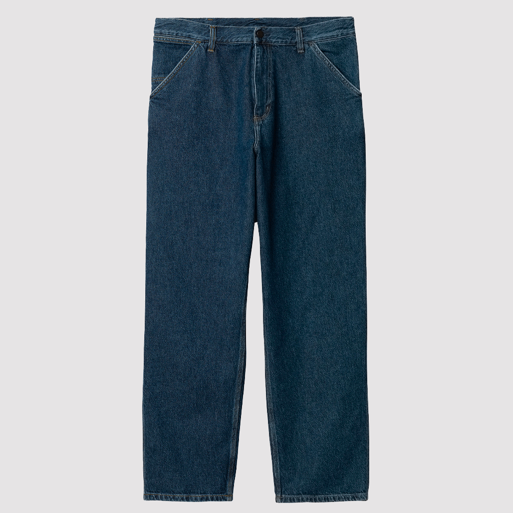 Single Knee Pant Blue Stone Washed