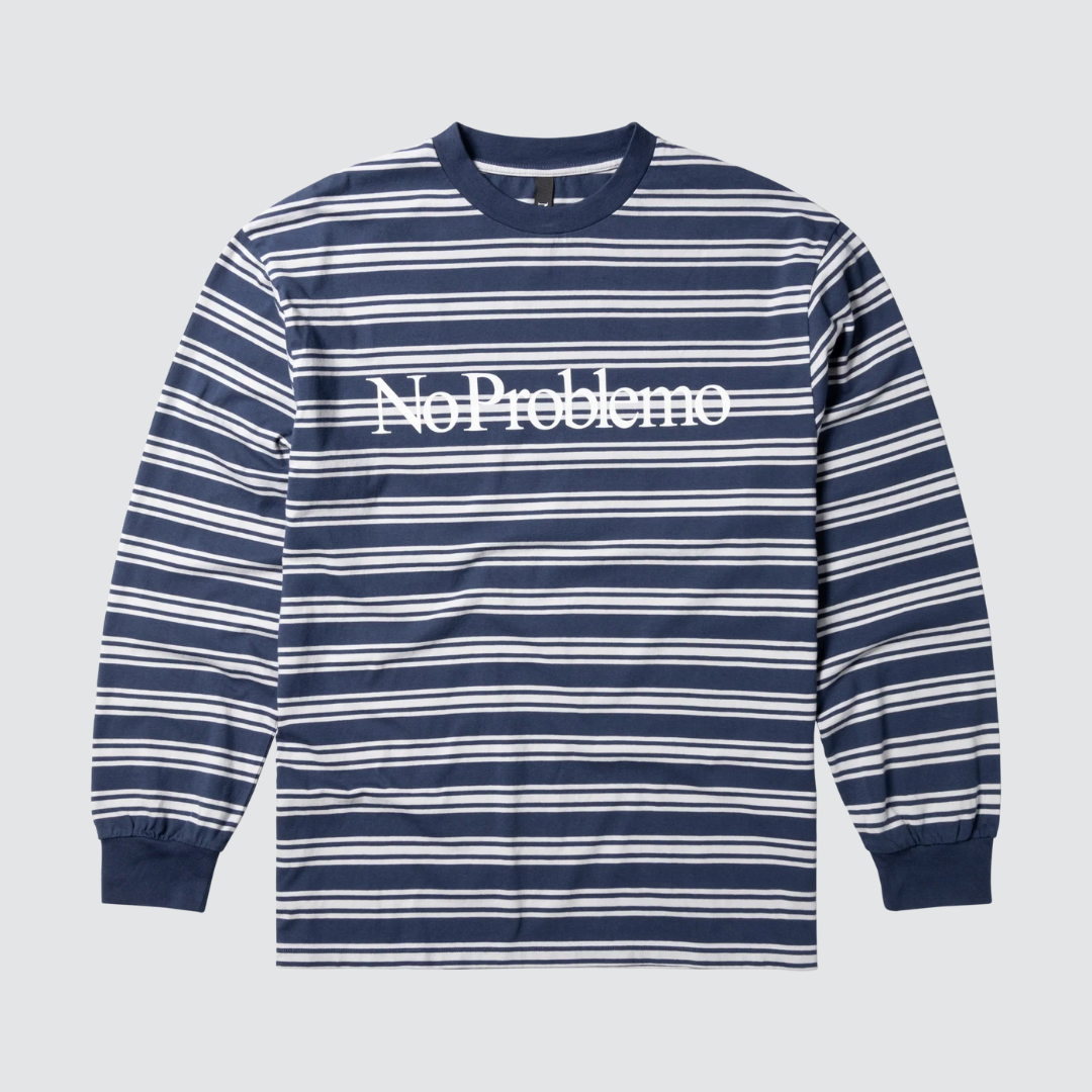 No Problemo Stripe LS tee Multi