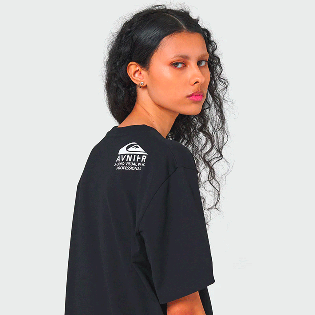 T-Shirt Source Black Argent Rapide Avnier Quiksilver