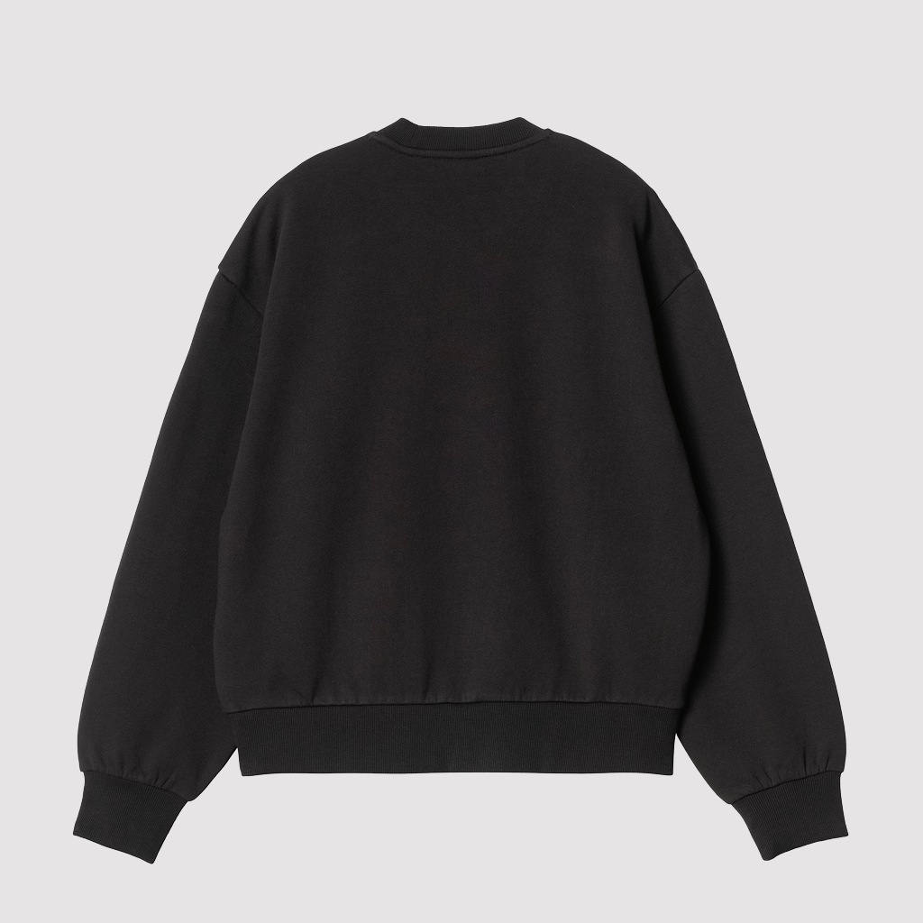 W' Heart Patch Sweat Black