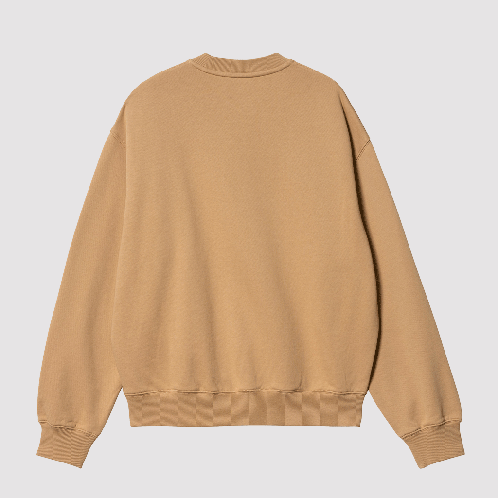W' Heart Patch Sweat Dusty H Brown