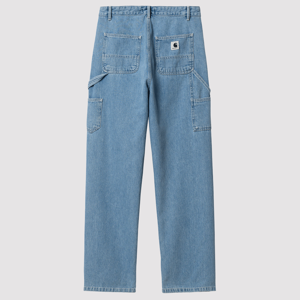 W' Pierce Pant Straight Blue Stone Bleached