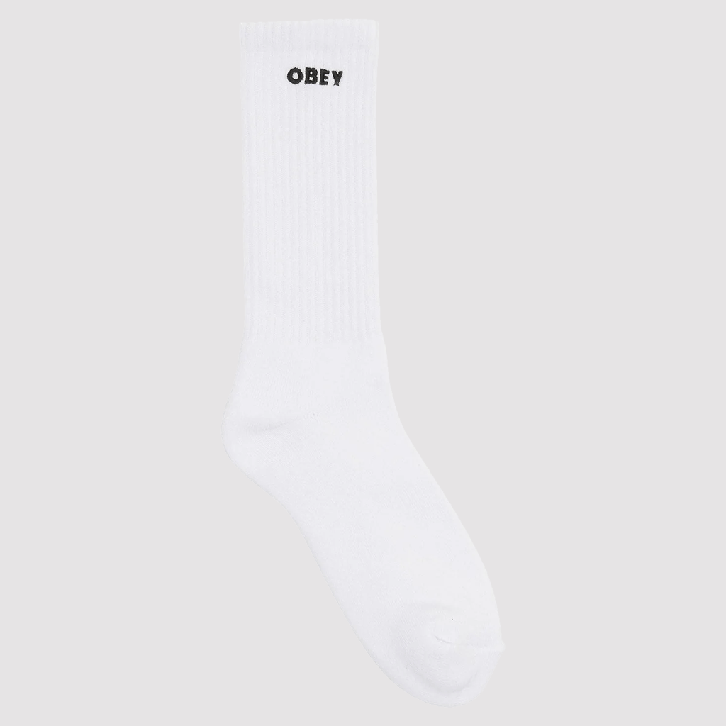 Obey Bold Socks White