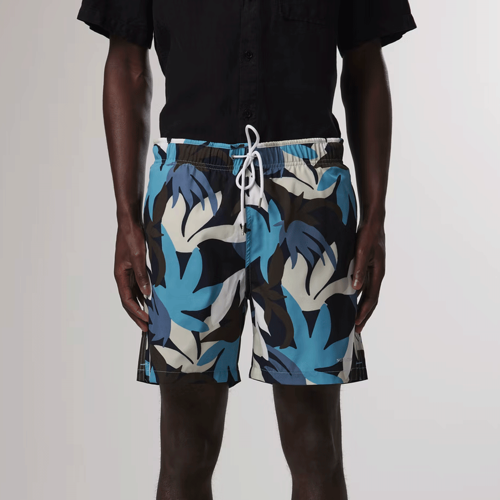 Jules Print Shorts 1392 Aqua Print