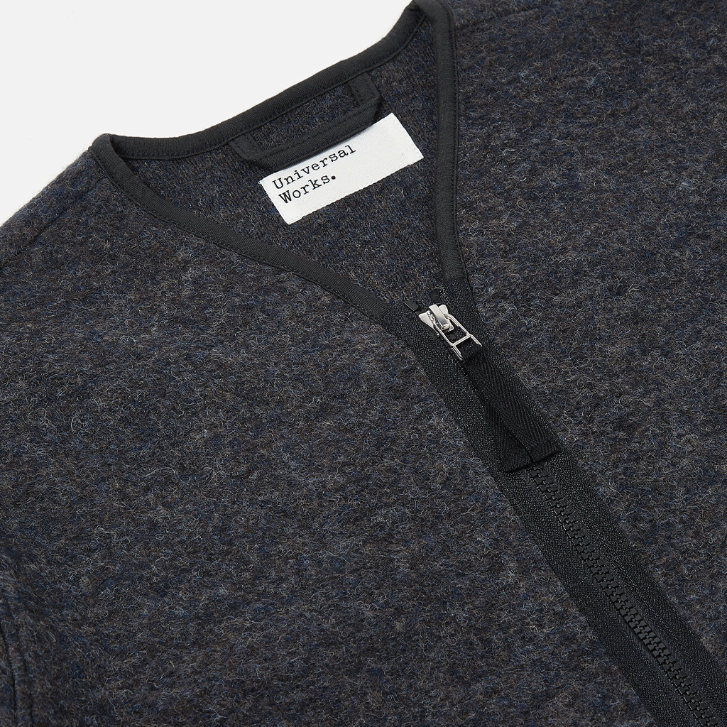 Zip Liner Jacket Charcoal
