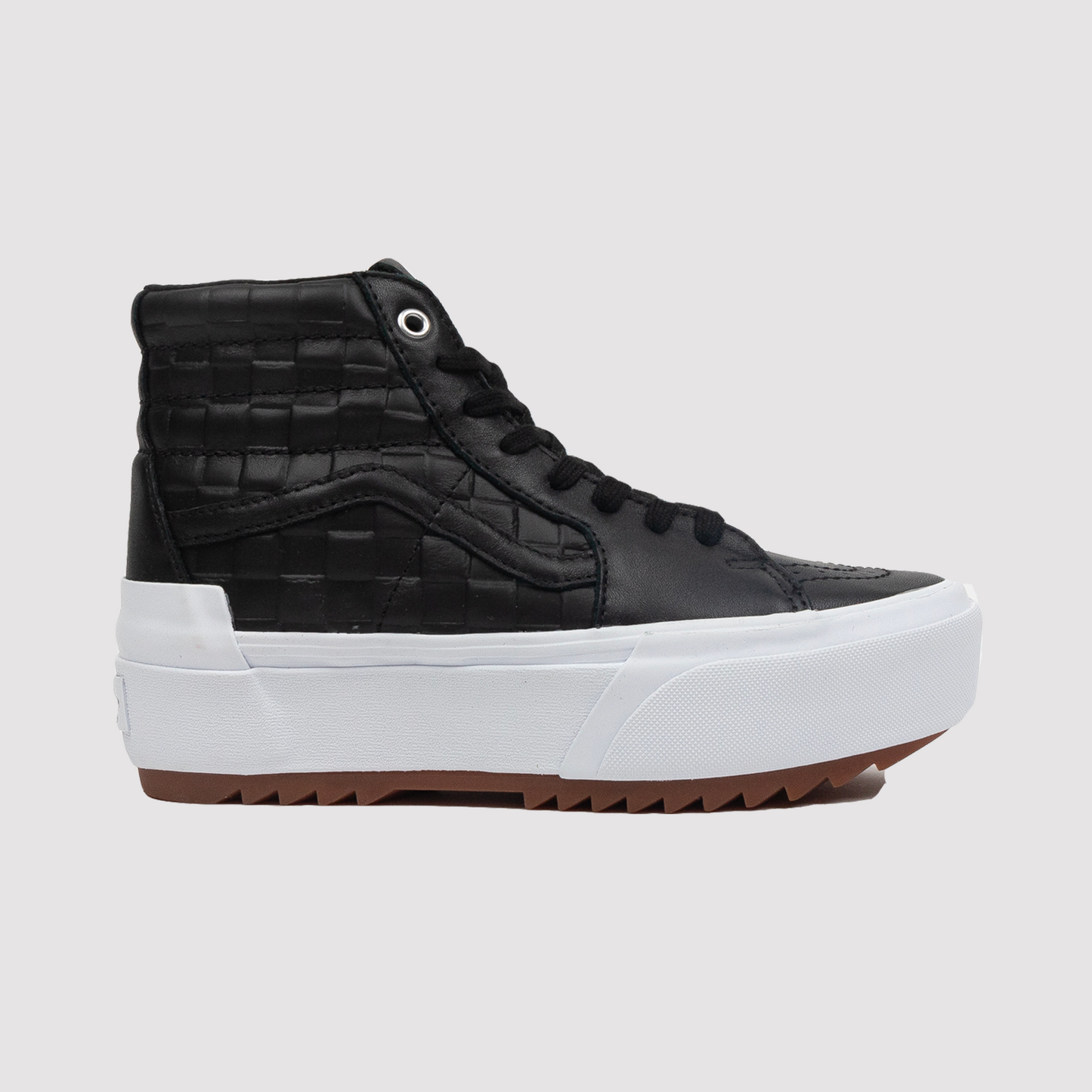 UA SK8-Hi Stacked (Emboss Check) Black / True White
