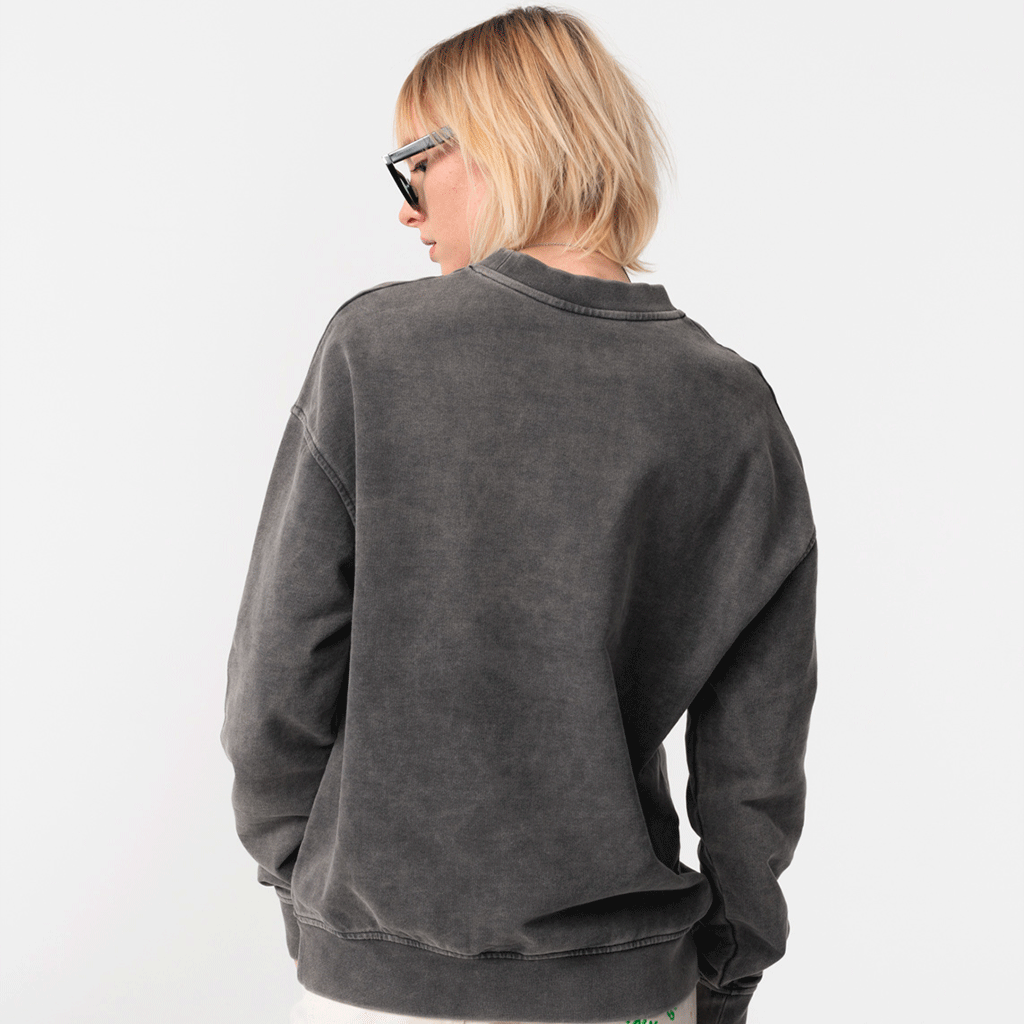 Forrest Hump Crewneck Black Washed