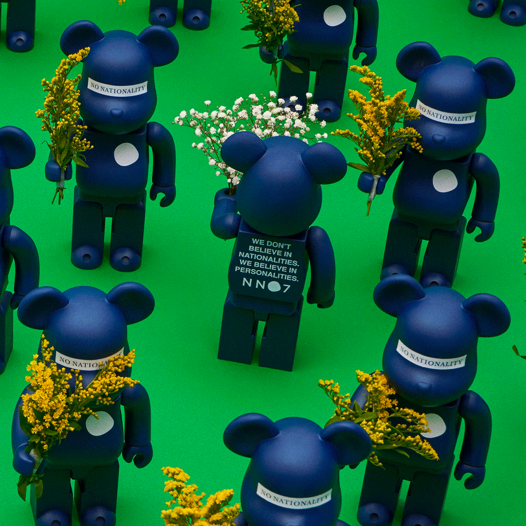 NN07 x Bearbrick Navy Blue
