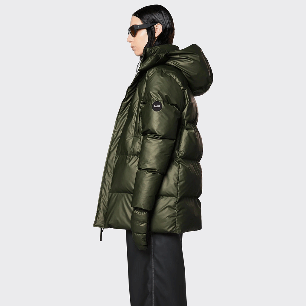 Boxy Puffer Parka Evergreen