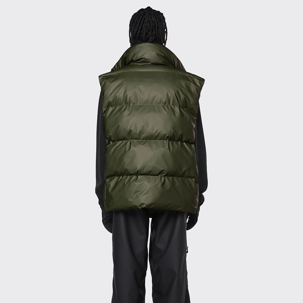 Boxy Puffer Vest Evergreen