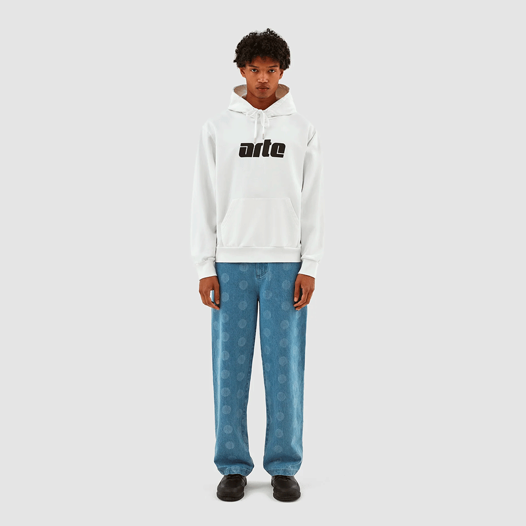 Hannes Logo Hoodie White