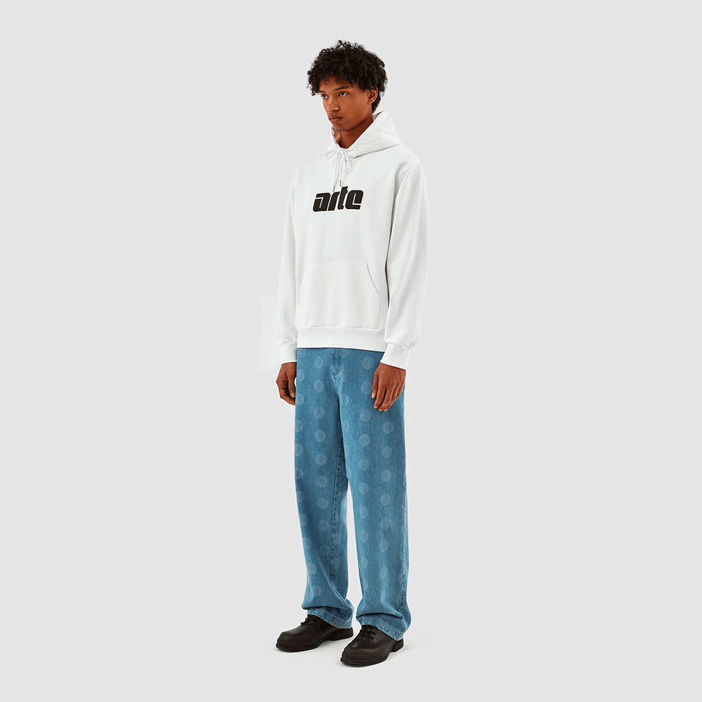 Hannes Logo Hoodie White