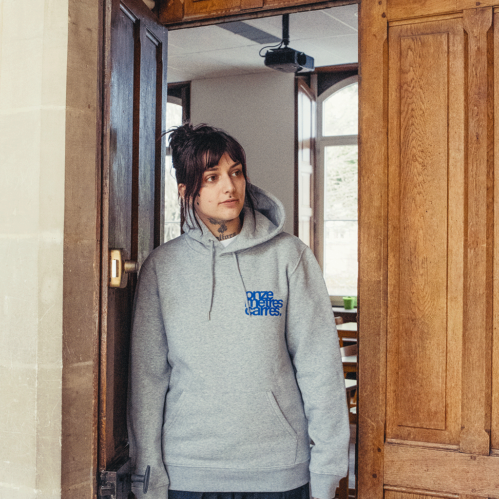 Hoodie Flower BIC Grey