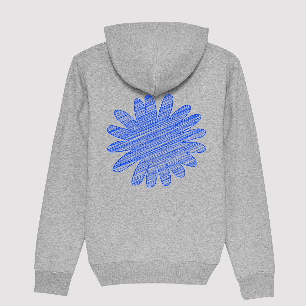 Hoodie Flower BIC Grey