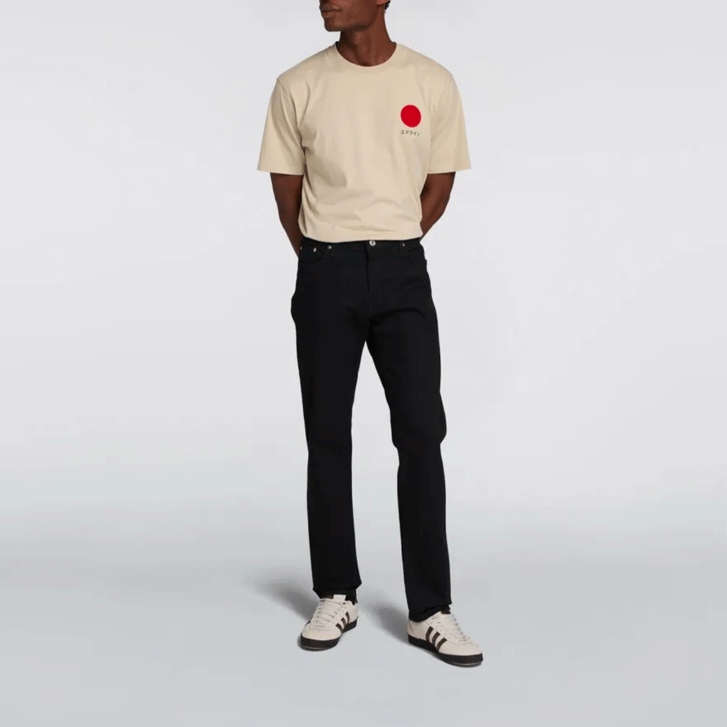 Edwin Regular Tapered Kaihara Jeans Black Rinsed