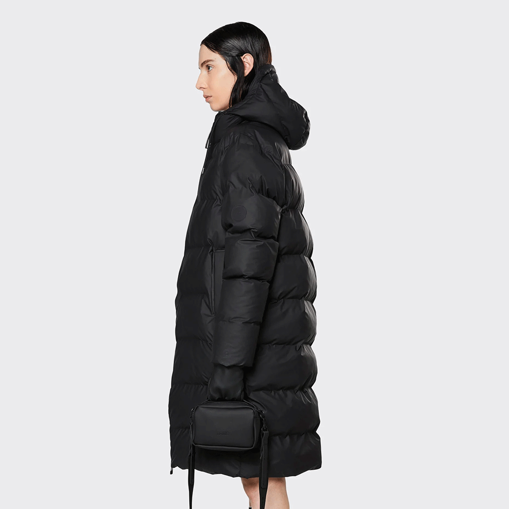 Long Puffer Jacket Black