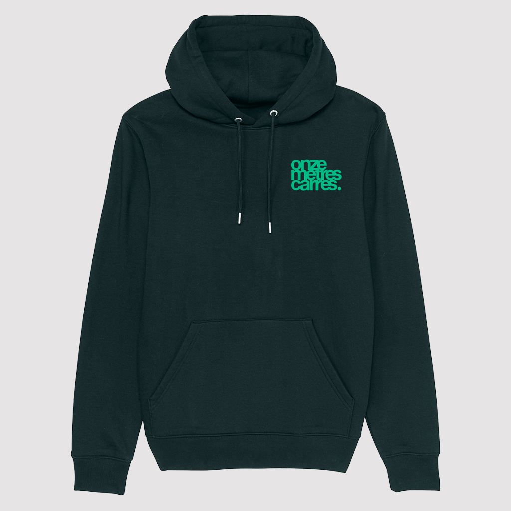 Hoodie Black Spider Vert